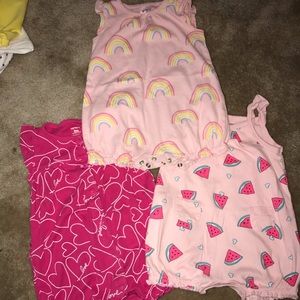 Lot of baby girl summer jumpers
